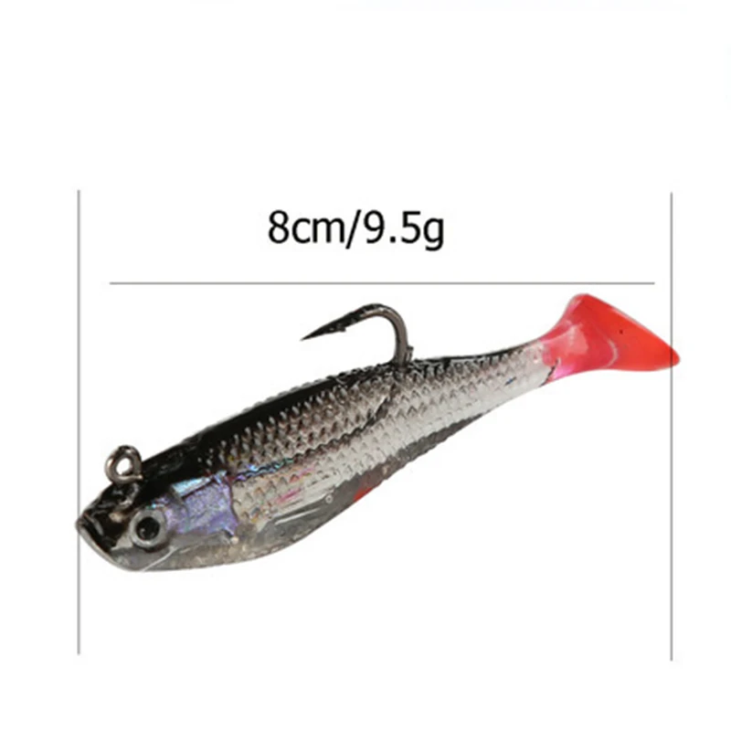 5pcs/lot Fishing Lures Wobblers For Pike Soft Lure Silicone Bait Lead Jig Fish With Hooks Artificial Baits Pesca Fishing Tackle image 5