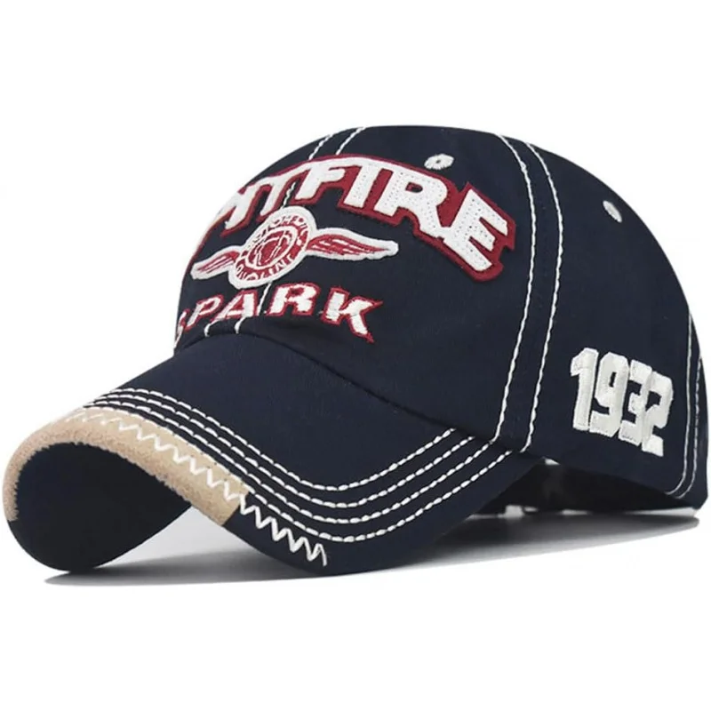 

Embroidered washed retro baseball cotton truck couple duckbill cap