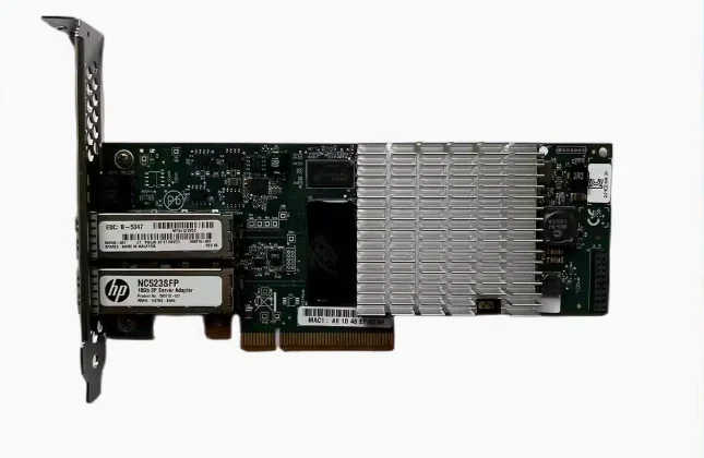 

For NC523SFP Dual Port 10GbE SFP PCI-E NIC Fiber Optic 10G Network Card Adapter QLE-3242 593742-001 593715-001 593717-b21