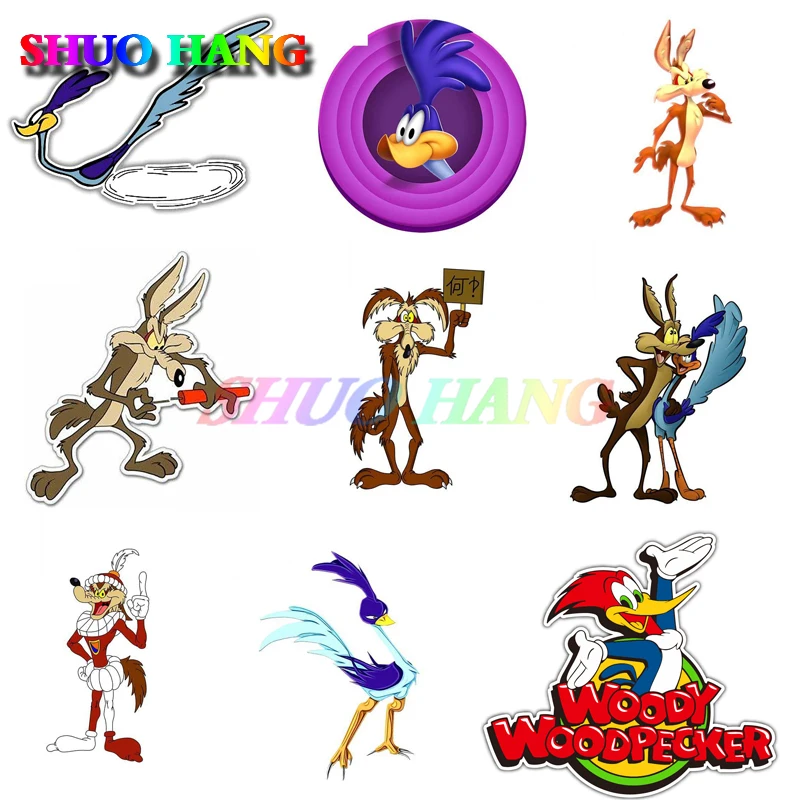 Cartoon Exquisite Road Runner Car Sticker Vinyl Auto Parts Window Trunk Waterproof Fashion Blocking Scratch Decal PVC