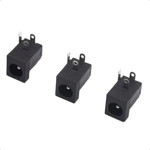 【30-5 قطعة】مقبس مقبس طاقة تيار مستمر 2.1 مم × 5.5 مم من نوع برميل PCB Mount DC-005