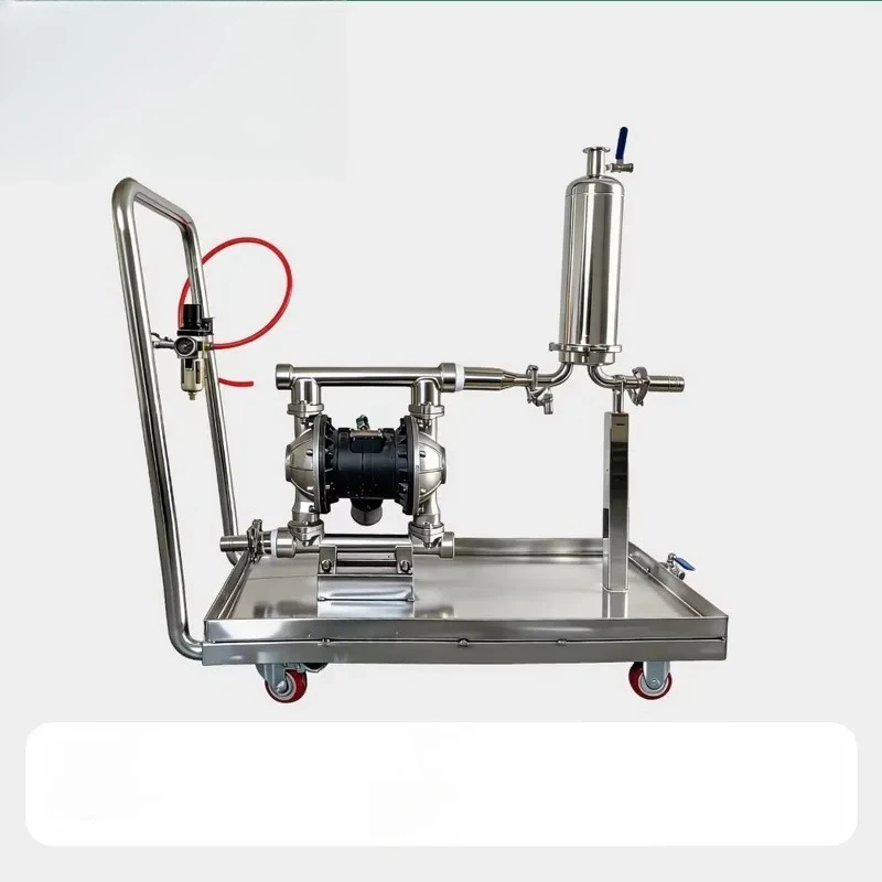 High-precision mobile filtration device, equipped with a 10-inch filter element, with a filtration accuracy of up to 0.1