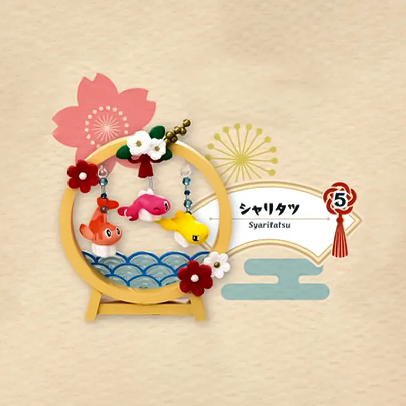 Rement Genuine Pikachu Japanese Style Window Swinging Miniature Scene Paper Lantern Tatami Mat Pokemon Blind Box Collectible view 6
