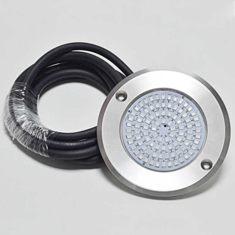 HOTOOK China Factory Wall Mounted 7mm Ultra Thin Stainless Steel 316 DC12V Mini 4 Inch LED Swimming Pool Light