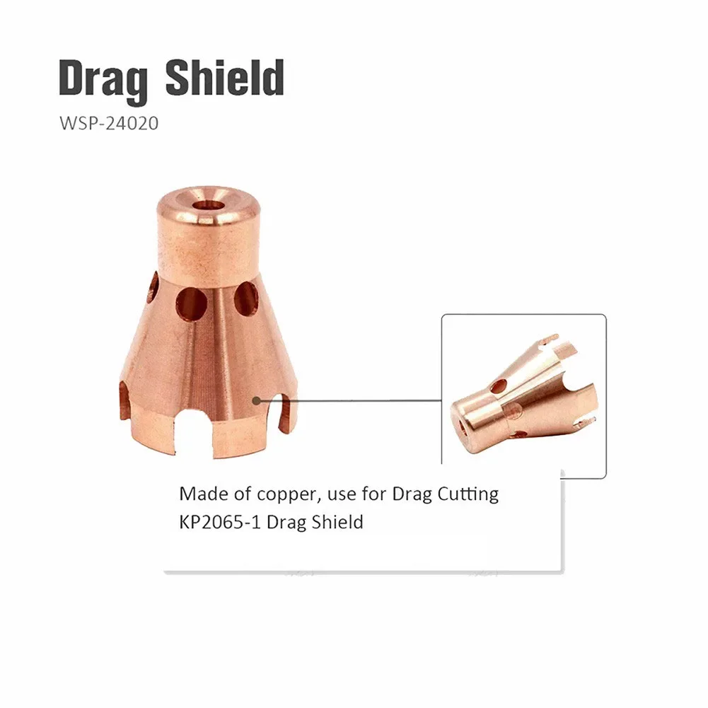 KP2062-3B1 Tips Plasma Cutting Tips Copper Material Electric Plasma Cutting High Reliability For Electric Cutting WSP-24005