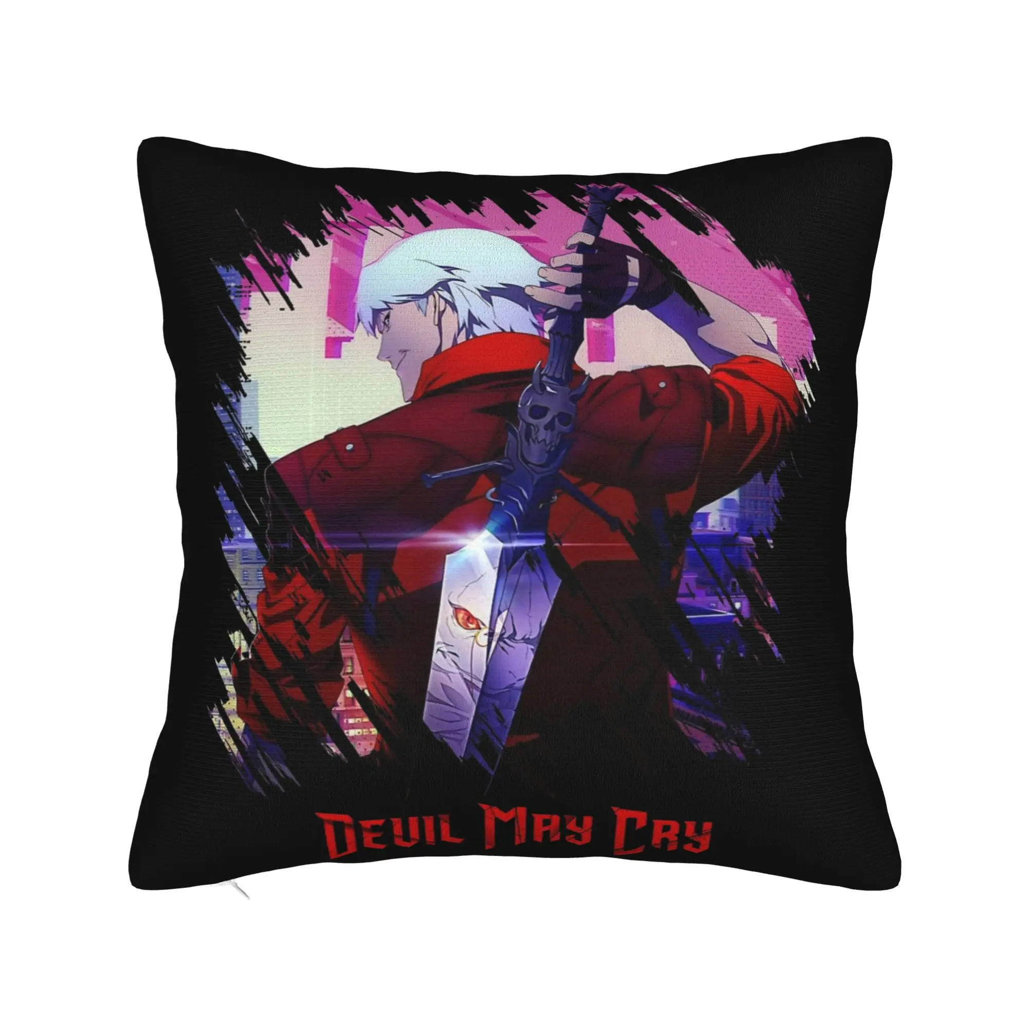 Devils May-Cry 3 Pillowcase Merch Printed Cushion Cover Decoration  Throw Pillow Case Cover Seater Multiple Sizes