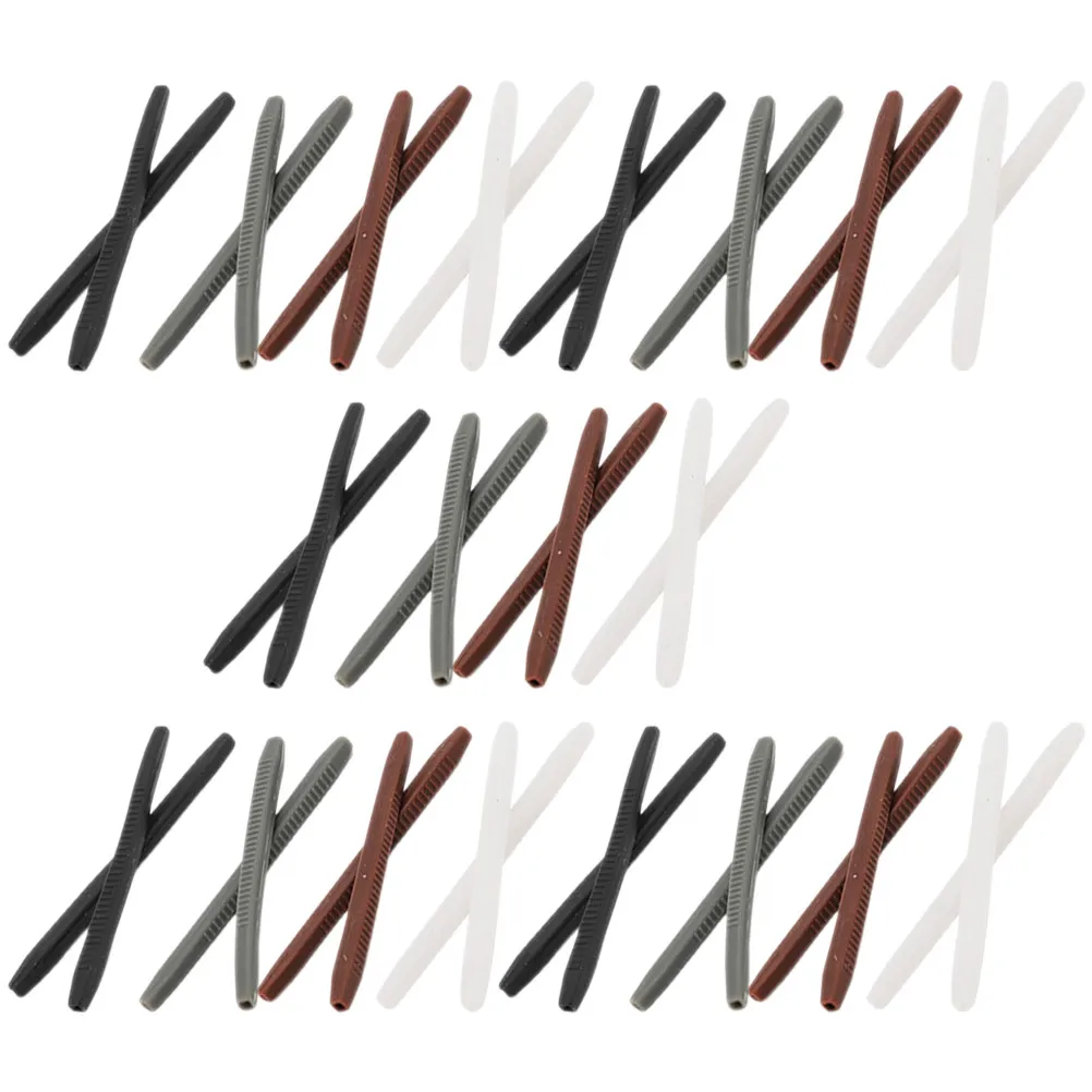 

20Pairs Anti-Slip Glasses Ear Grips Silicone Eyeglass Ear Cushions Glasses Leg Covers for Swimming Running Sports Daily