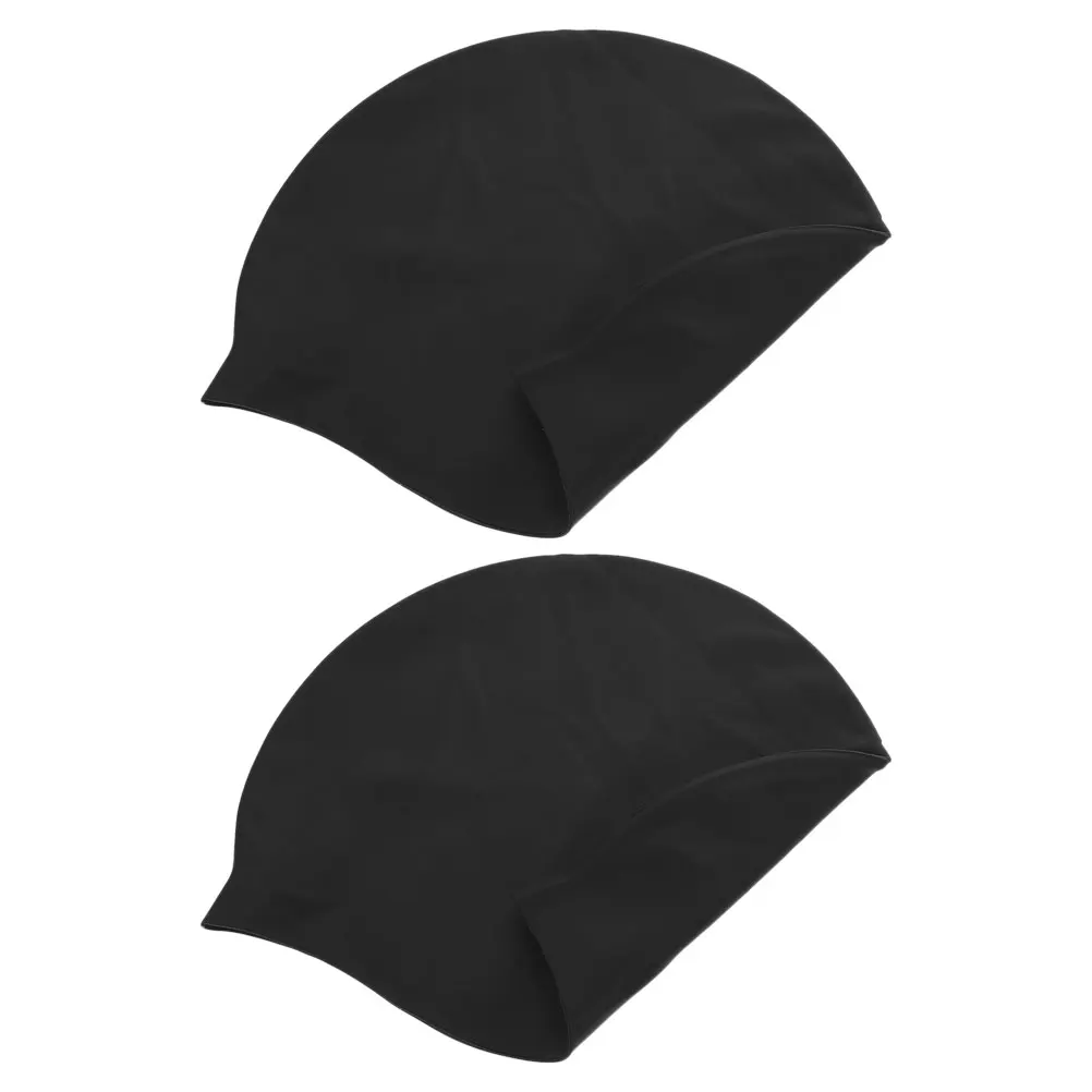 

2 Pcs Large Swim Cap Summer Hair for Swimming Girls Hat Silica Gel Silicone Pattern Women