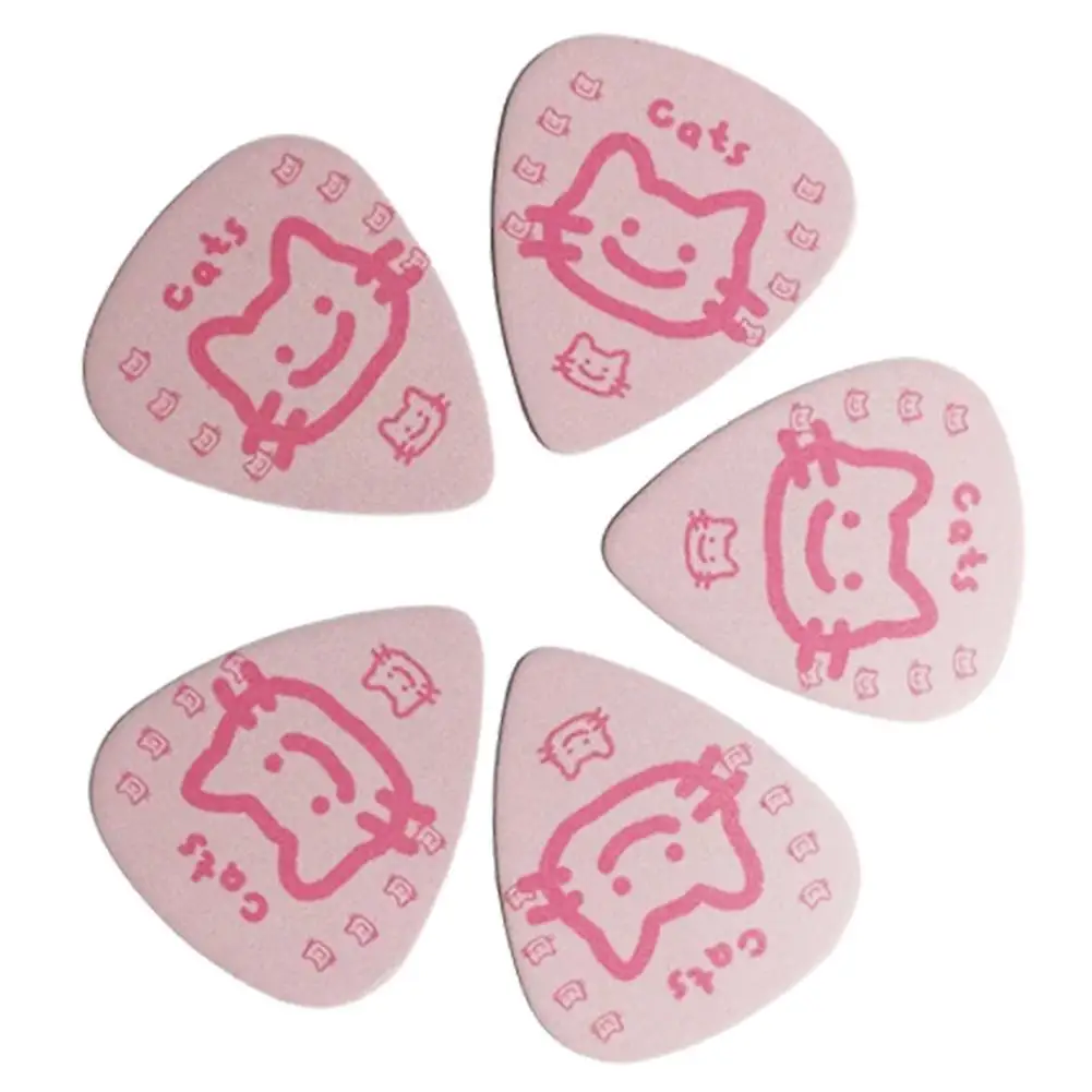 

5Pcs New Design Guitar Picks Kawaii Guitar Picks Electric Smooth Bass Acoustic Guitar Instrument Accessories