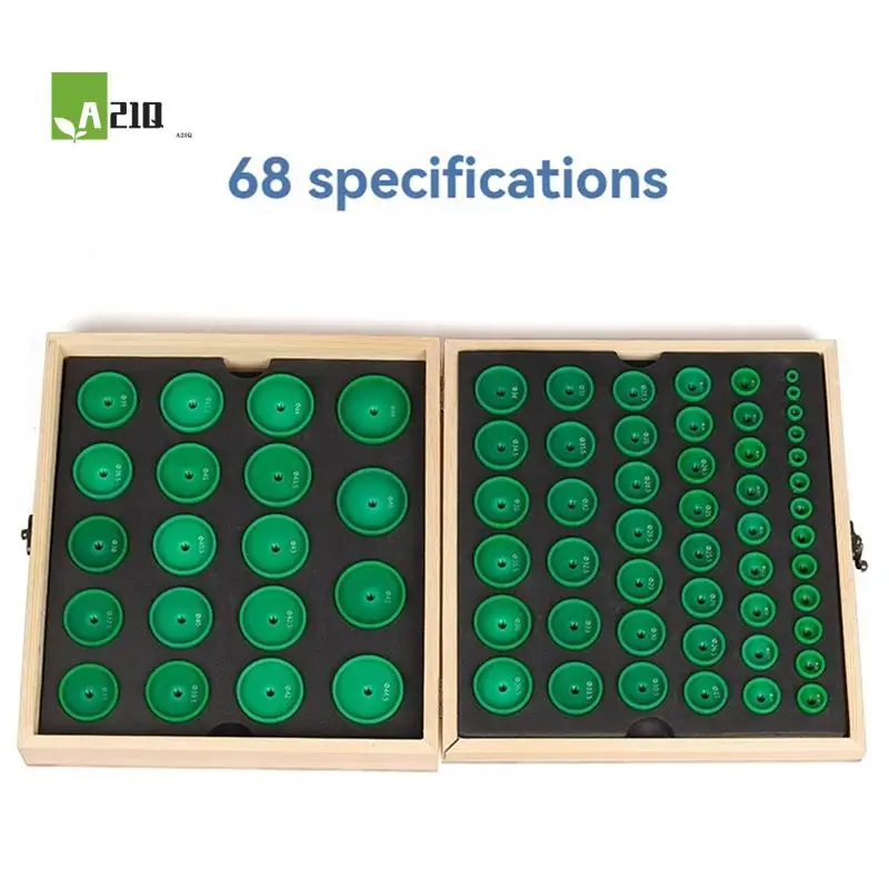 

A21Q -Heavy Duty 68PCS Watch Press Dies Set Round Deep Curved Watch Crystal Watch Back Pressing Tools For Watchmakers