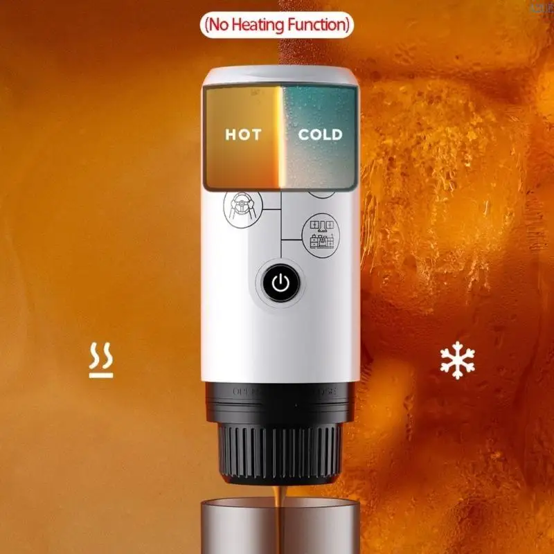 A2UE قابلة لإعادة الشحن صانع القهوة السفر الإسبريسو آلة القهوة الملمس البلاستيك