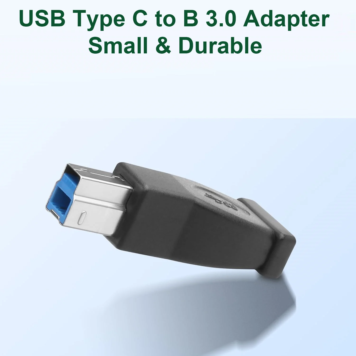 USB Type C 3.1 Female to USB 3.0 B Male Data Adapter Connector Converter 5Gbps for Printer Scanner External Hard Drivers Laptop