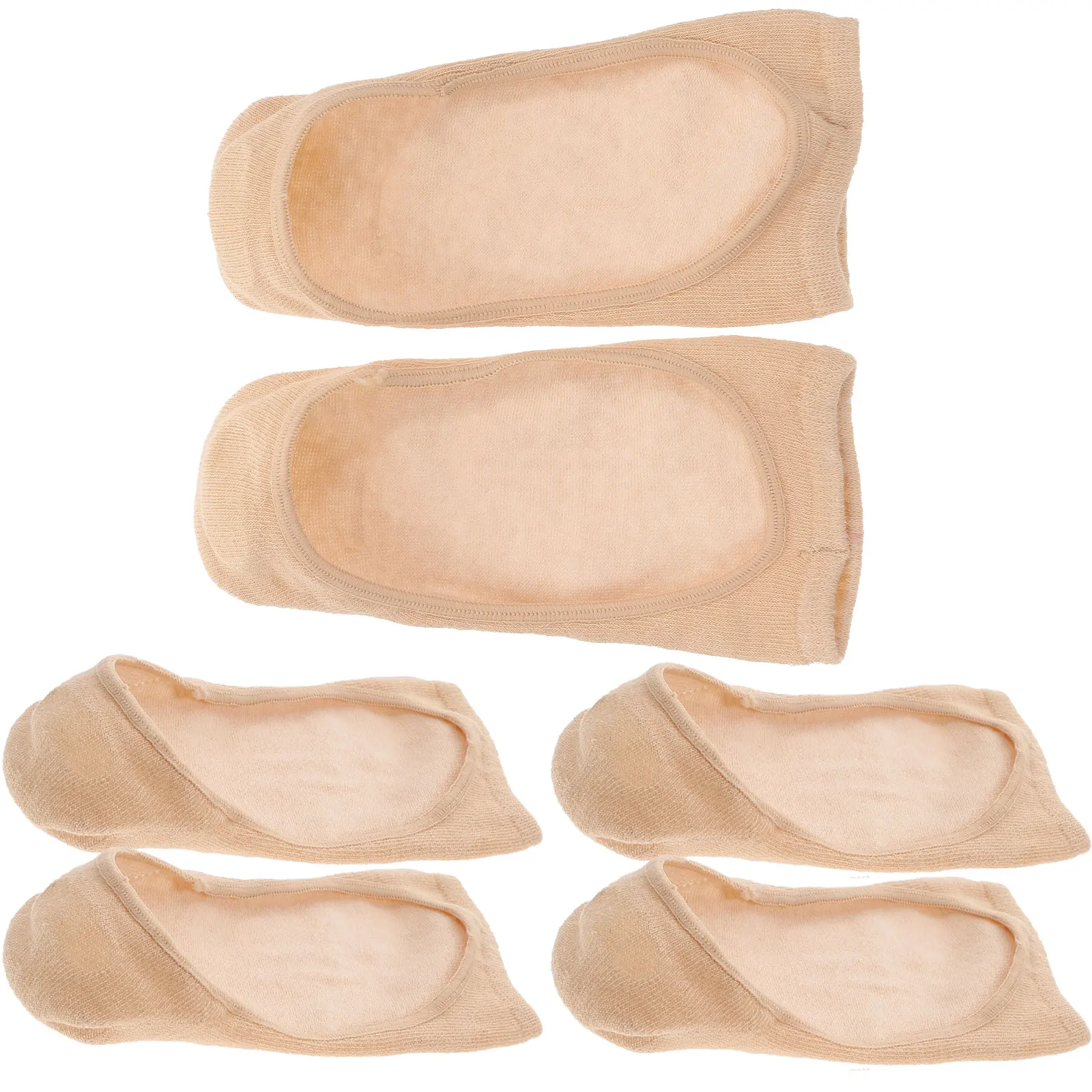 

3pcs 6 Pairs Slip Invisible Socks Women Invisible Socks Mouth Low Cut Bamboo Fiber Non Slip Sportwear Accessories
