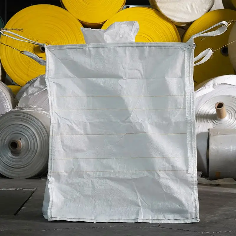 مخصص 1 طن قابلة لإعادة الاستخدام 100٪ PP جامبو FIBC حقيبة كبيرة أحجام مختلفة أكياس مضادة للكهرباء الساكنة