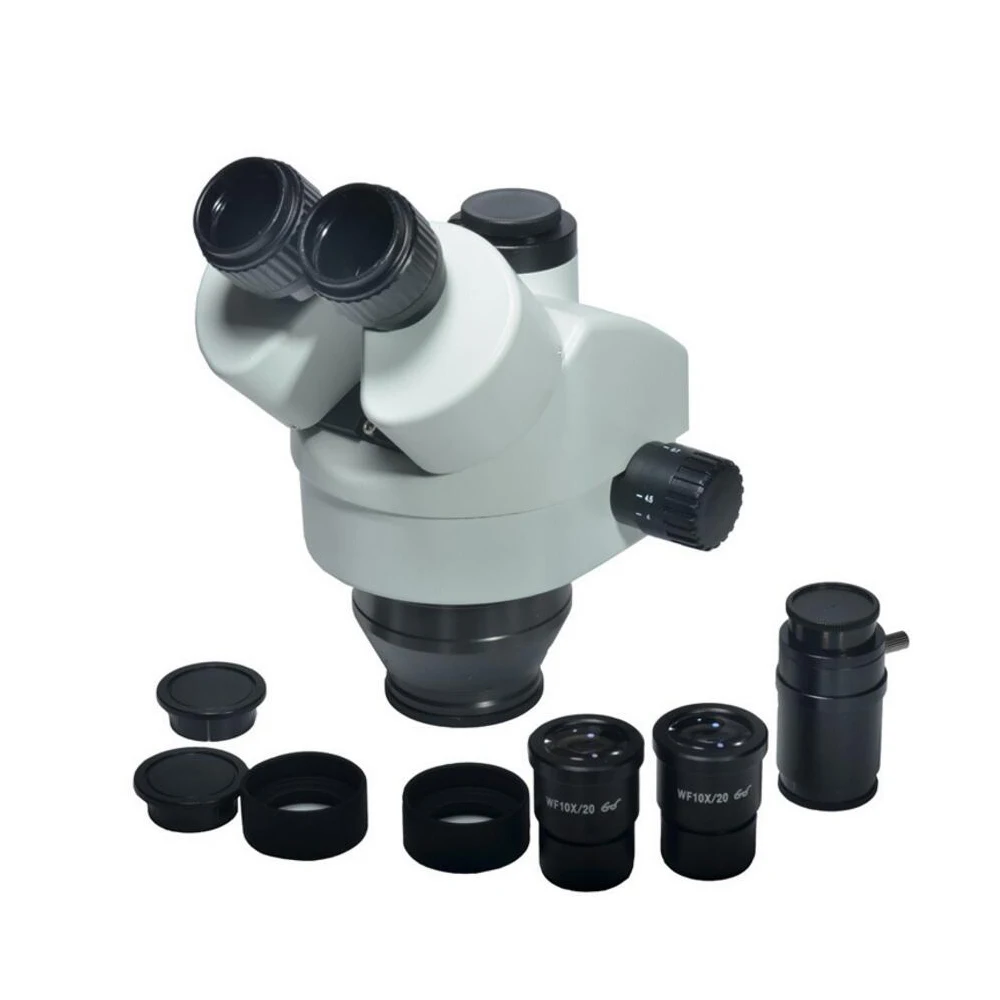 HAJET 7X-45X Microscope Objective Lens Continuous Trinocular Microscope & VGA Video