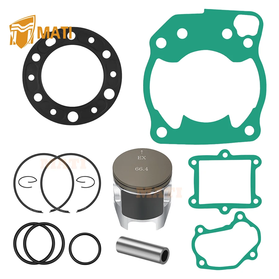 

M MATI Top End Rubuild Kit STD Born 66.4mm Piston Kit For Honda CR250R 1997-2001 13101-KZ3-B10