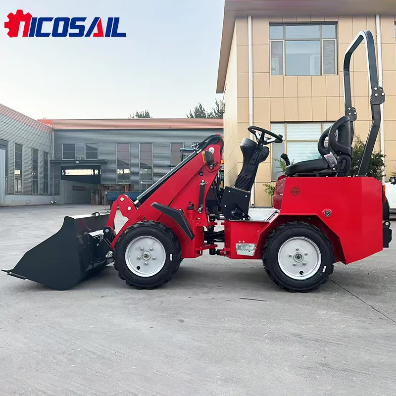 Прочный и точный мини-погрузчик с двигателем EPA, простой в обслуживании телескопический колесный погрузчик с штангой для промышленных растений и садов