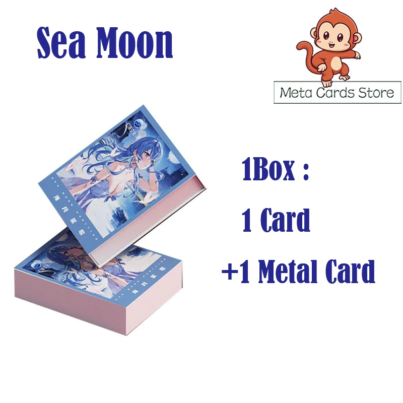 

Goddess Collection Card Sea Moon Hobby Collectible Bikini Swimsuit Beauty Doujin Booster Box Metal Card Gift Box