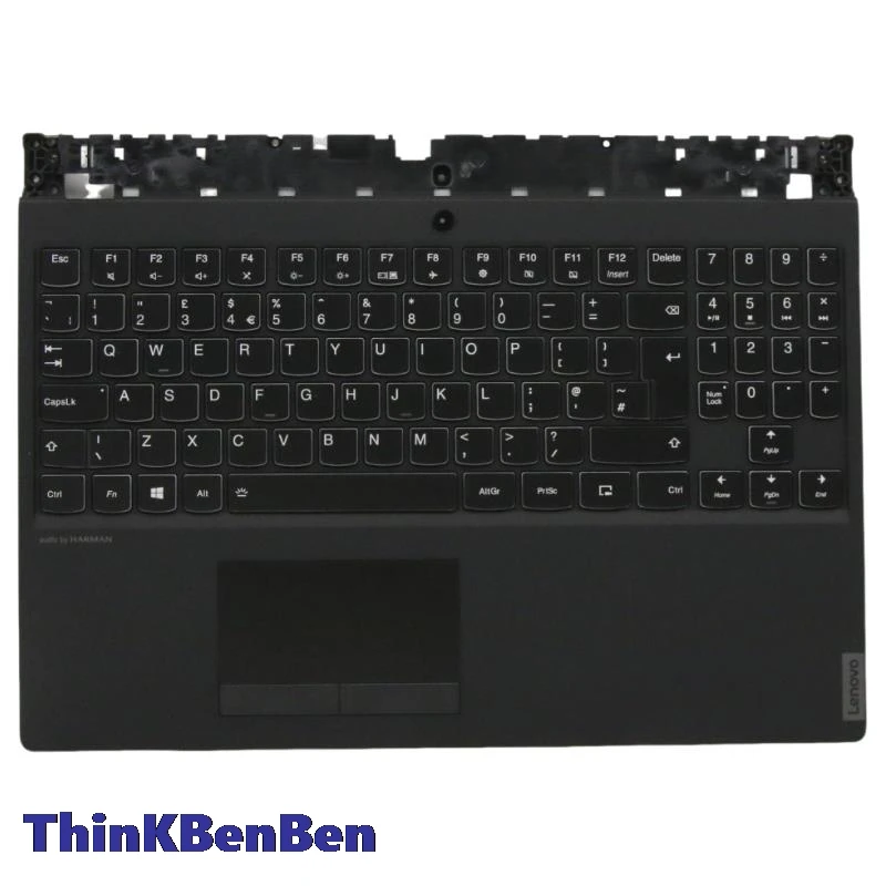 

UK English Black Keyboard Upper Case Palmrest Shell Cover For Lenovo Legion Y540 15 15IRH Y7000 2019 PG0 5CB0U42726