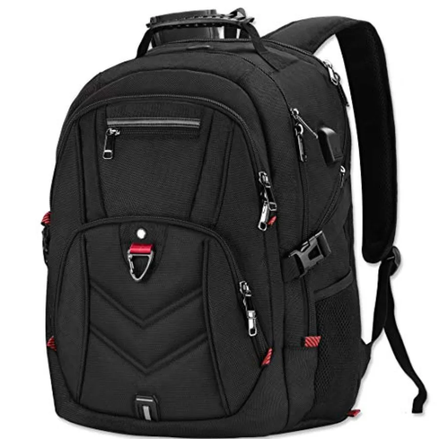 Laptop Backpack 18 Business Travel Backpacks for Men Women Extra Large Waterproof TSA Anti Theft College Bookbags with USB Char