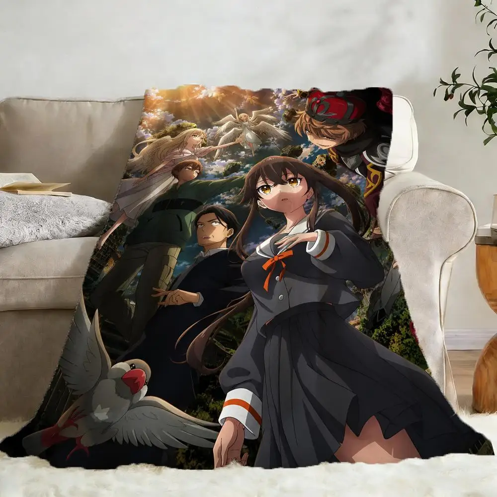 S-Sasaki And P-Peeps Throw Flannel Fluffy Soft Blanket Warm Skin-Friendly Throw For Sofa Bed Office Nap Winter