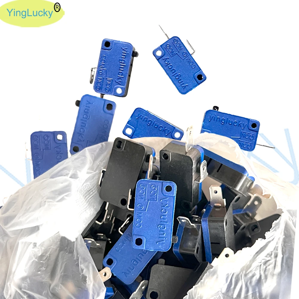 100 шт. микропереключатель для Кнопка для игровых автоматов 2 терминала микро переключатель для кнопки/аркадная игра части машины/Аксессуары для шкафов