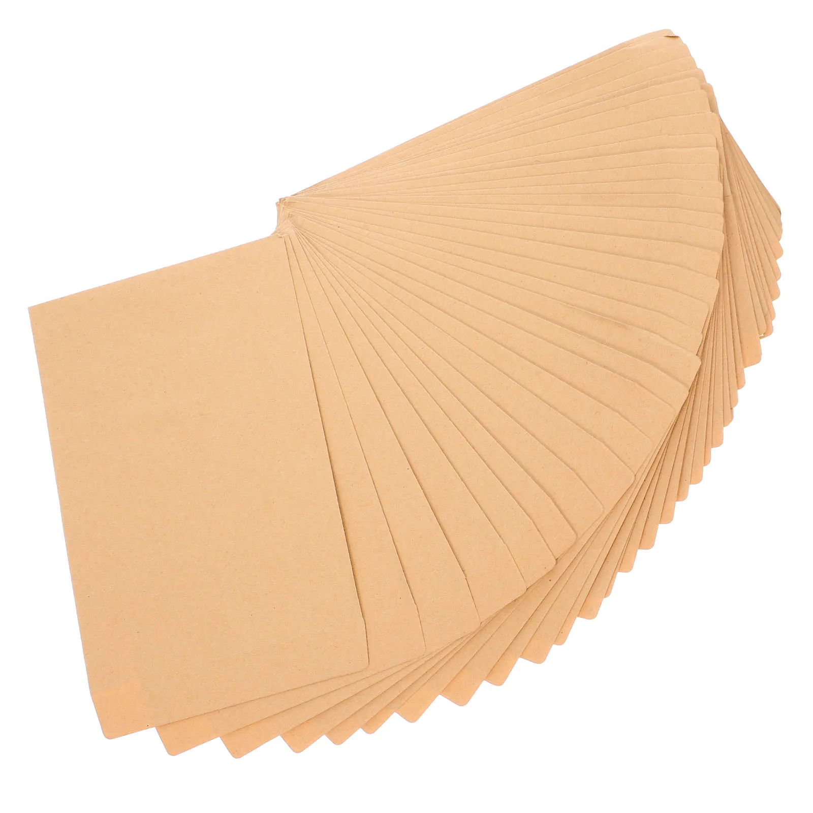 

50 шт. конверты из крафт-бумаги, самозапечатывающиеся легкие портативные конверты для хранения документов, открытки для сообщений, бумажные конверты для писем