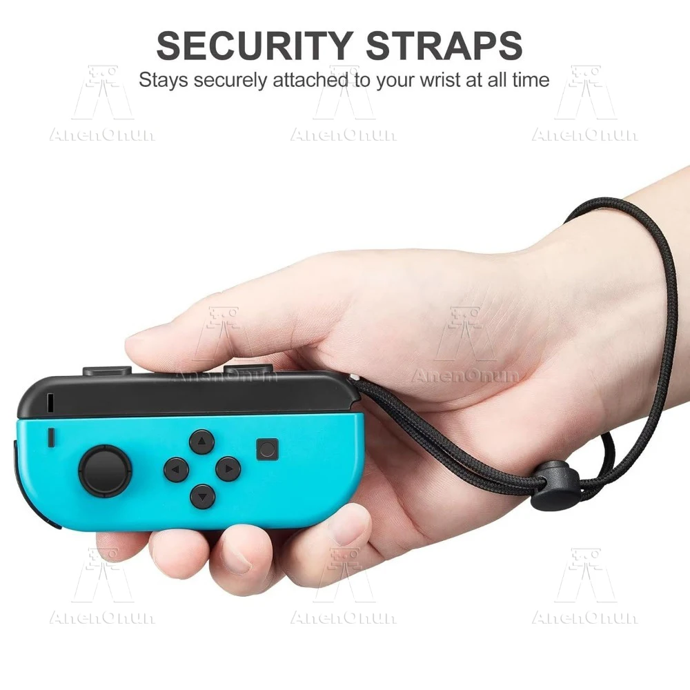 2 قطعة حزام المعصم للتبديل/التبديل OLED Joycon استبدال أجزاء Joy Con تحكم مرفق شريط للرسغ الحبل الملحقات