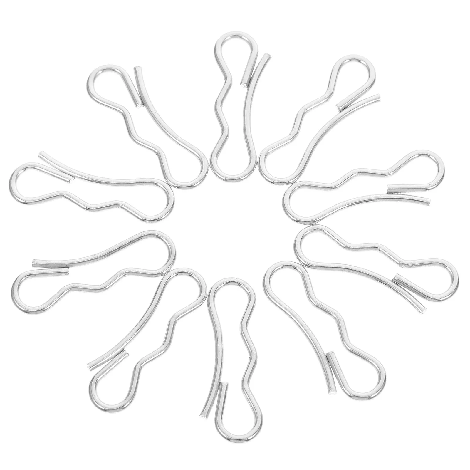 

10pcs Snow Blower Cotter Pins Electric Iron Lawn Mower Support Bracket Locking Pins Hardware Shear Pin Bolts Trailers Deck