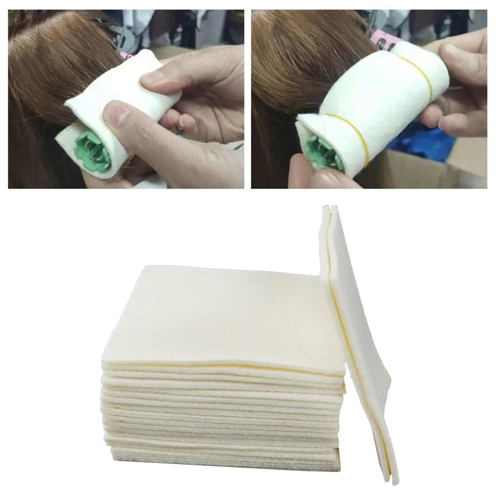 20pcs/set Perming Cotton Pad Hair Rod Patch High Temperature