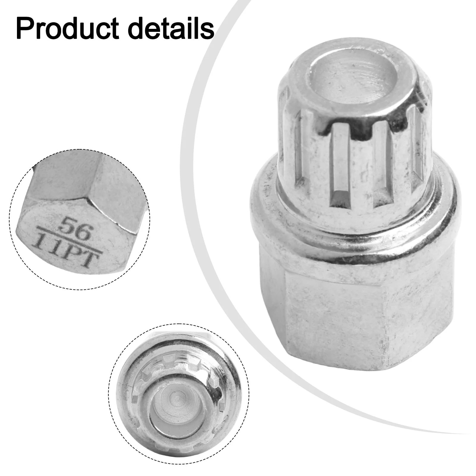 Auto Parts Wheel Lock Lug Nut 3x1.7cm / 1.18\