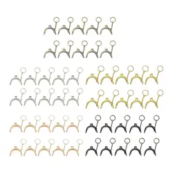10x Bag Kiss Clasp Lock 5cm Bead Head Metal Frame Bag Handle Arch Shape Metal Purse Frame for Bag Accessory Handmade Handbag
