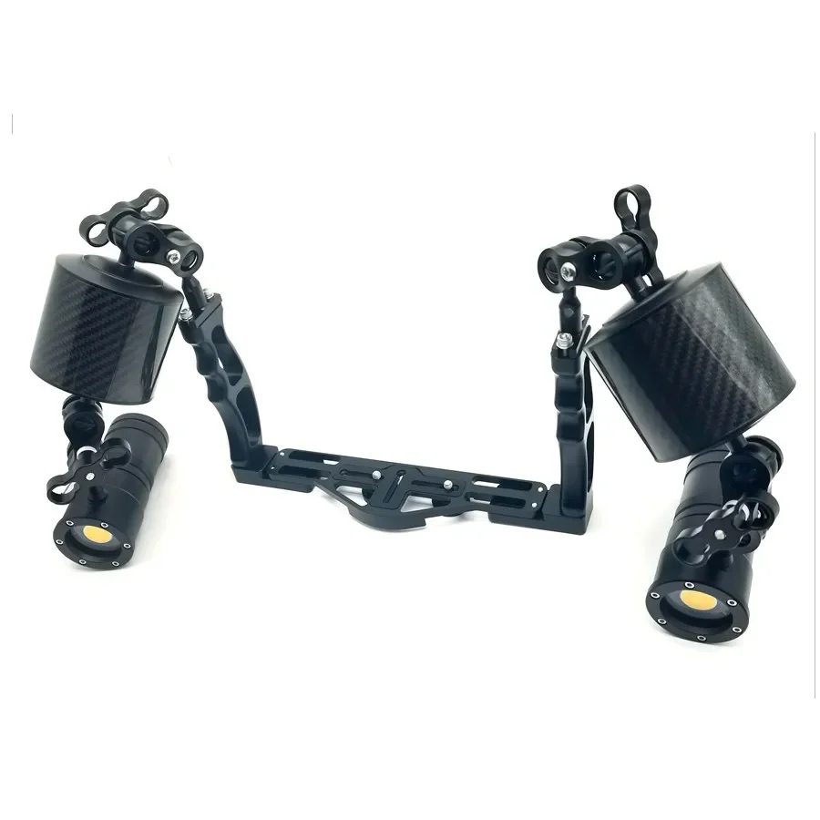 80MM 5-inch carbon fiber diving 400g buoyancy light arm underwater flash light fill light flashlight arm bracket system package