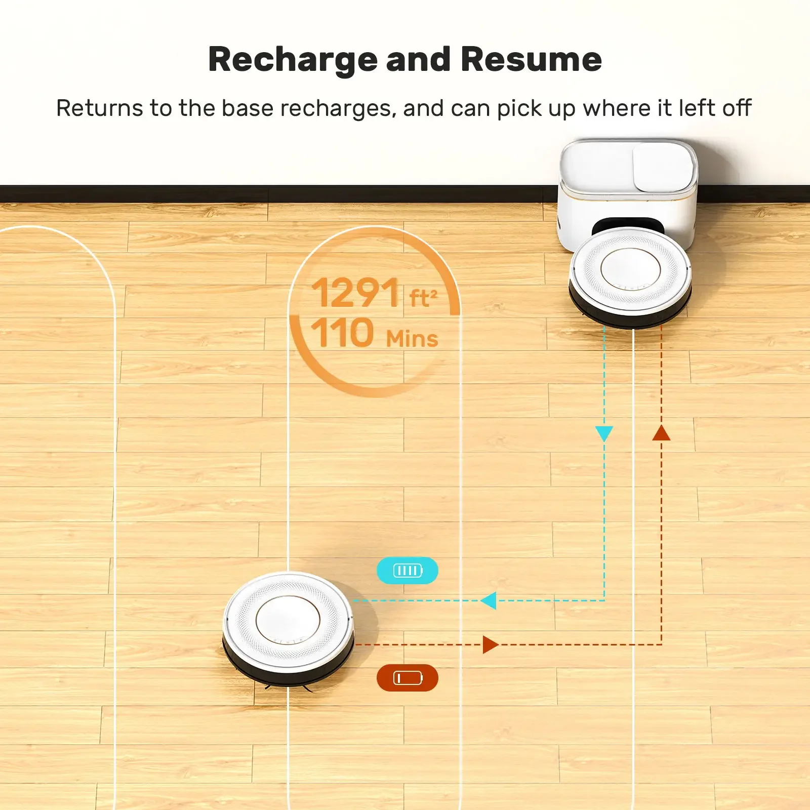 Intelligent Sweeping Mopping Robot with App Control Robot Vacuum Cleaner with Self-emptying Dustbin