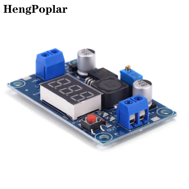 LM2596  DC DC Step Down Converter Voltage Regulator LED Display Voltmeter 4.0~40 to 1.3-37V Buck Adapter Adjustable Power Supply