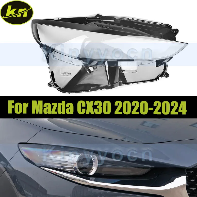 

Базовая крышка передней фары для Mazda CX30 2020-2024, автомобильная фара, корпус линзы, замена задней фары