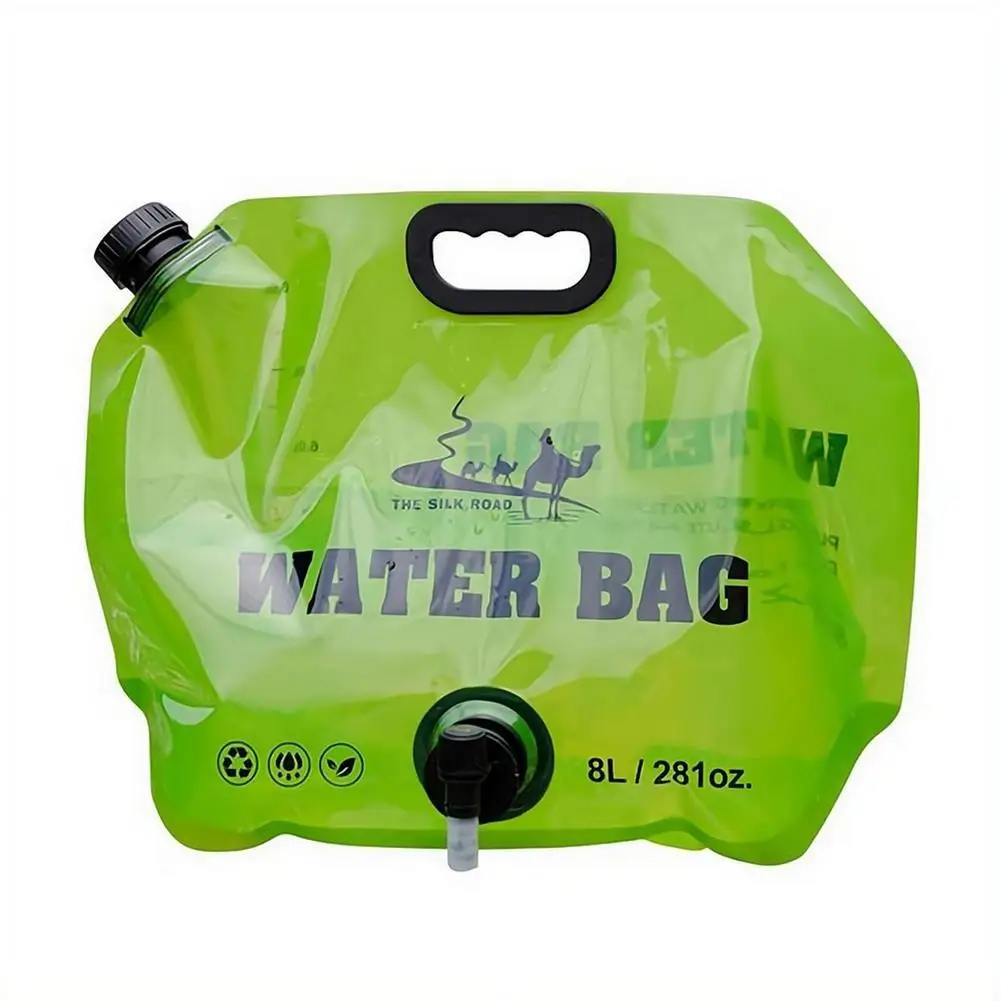 Camping Faltbarer Wasserbeutel mit Zapfhahn 8L Outdoor Wandern Wassereimer Große Kapazität Wasserbehälter Campingbedarf – Detail 3