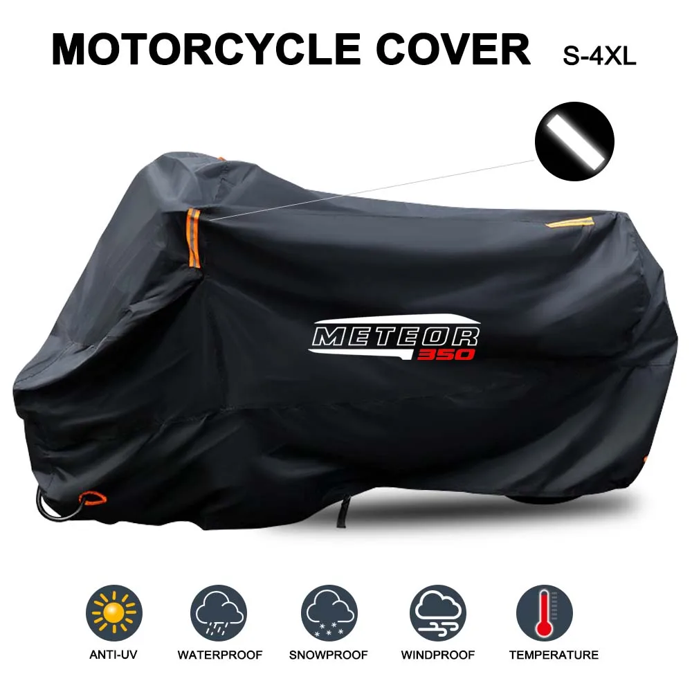 For royal enfield meteor 350 2020 2021 Motorcycle Cover Waterproof Outdoor All Season Dust UV Protective Motorbike Rain Cover