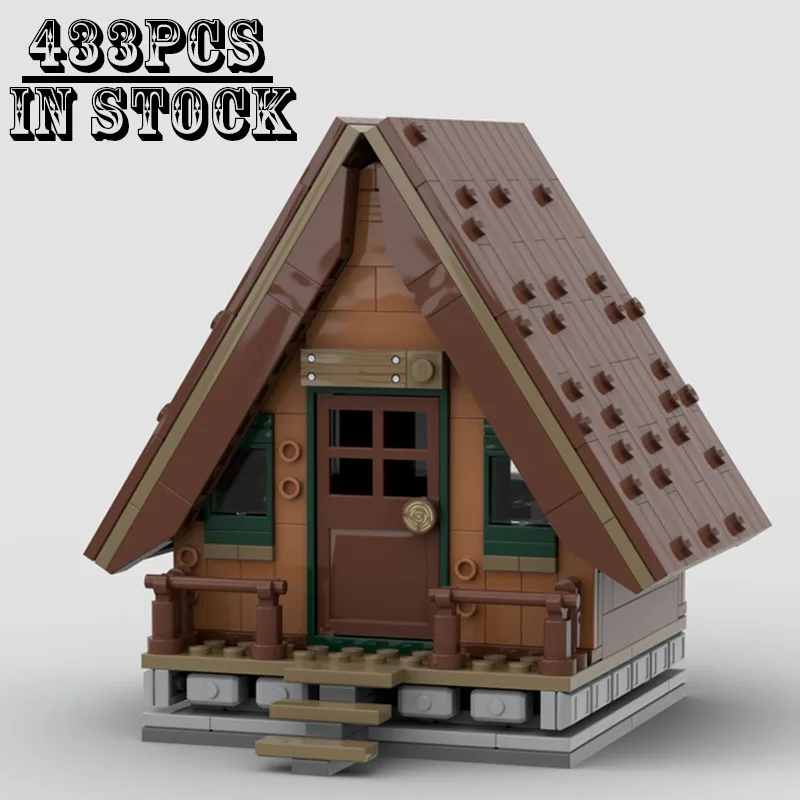 

MOC-199315 Building block Mini Frame Cabin architecture creative assembly toy DIY boy or kids birthday Christmas gifts Ornaments