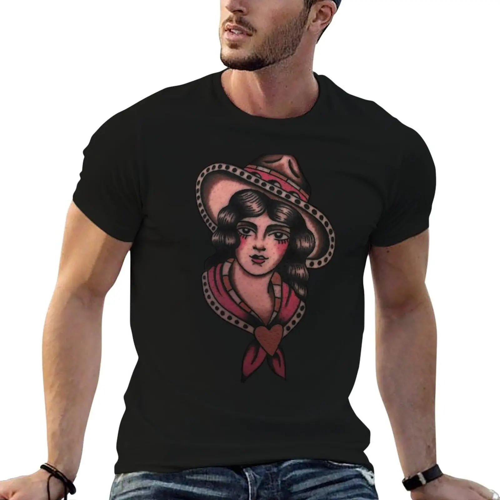 

Traditional Mexican Cowgirl T-Shirt customs plus sizes topping oversize t-shirts man clothing for men