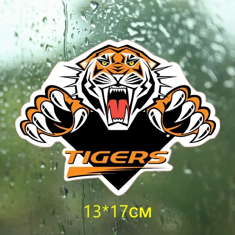 fighting  anger tiger car sticker funny colorful auto automobile decals 13x17cm PVC KK