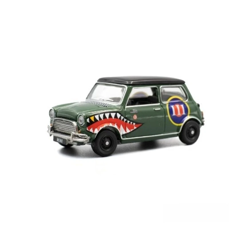 

TINY 1/64 Mini Cooper Shark, литые под давлением автомобили, коллекция автомобилей, игрушек, рождественские подарки для мальчиков