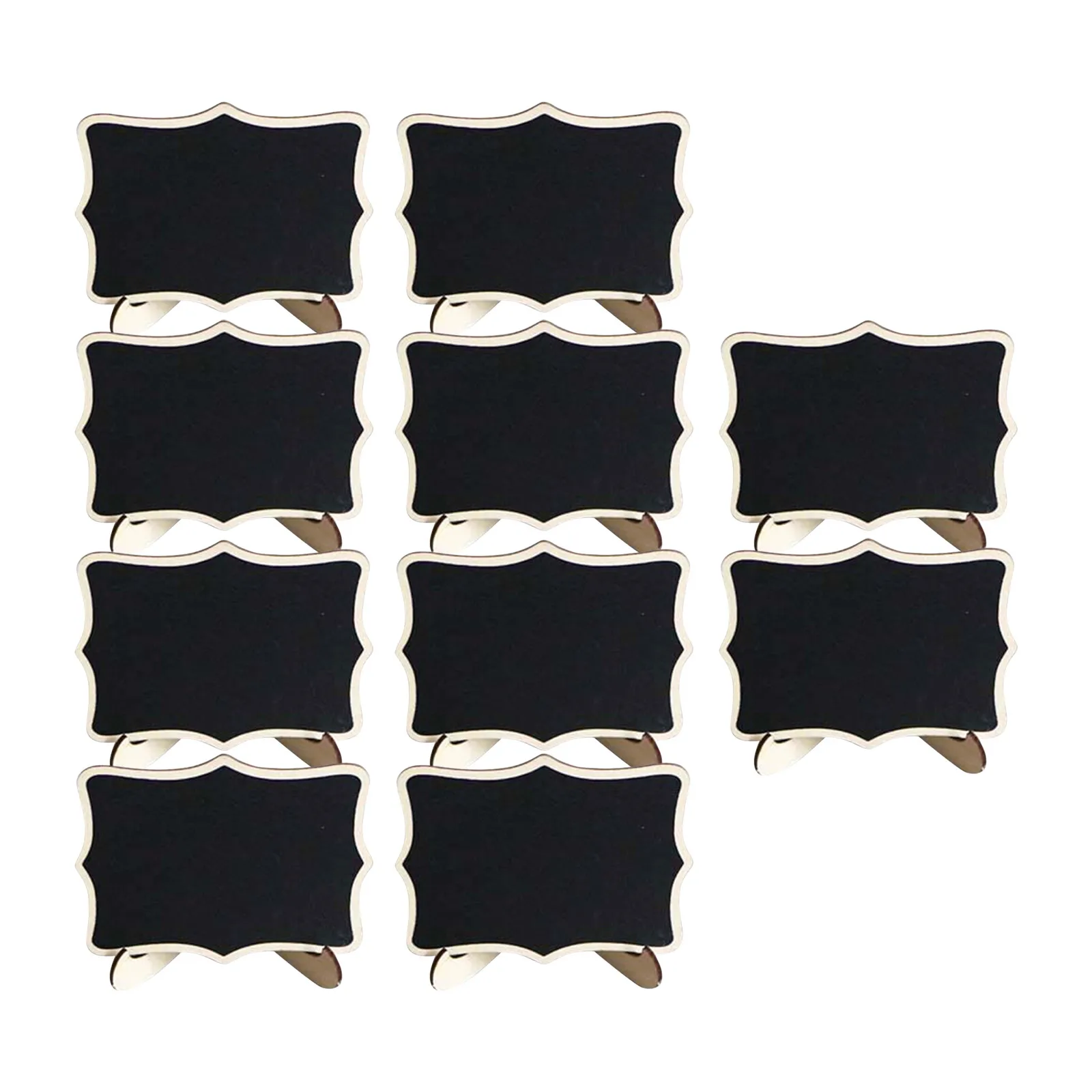 Wooden Blackboard Universal Message Board 10 Pcs/set Mini Chalkboard Portable Wedding Party Decor Decorative Parts