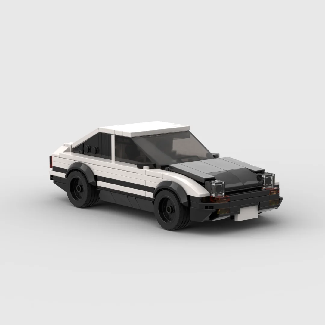 Bloques de Construcción MOC de 331 Piezas, Vehículo Deportivo de Carreras, Coche Blanco AE86, Juego de Bloques de Construcción para Adultos, Juguetes de Modelismo para Niños