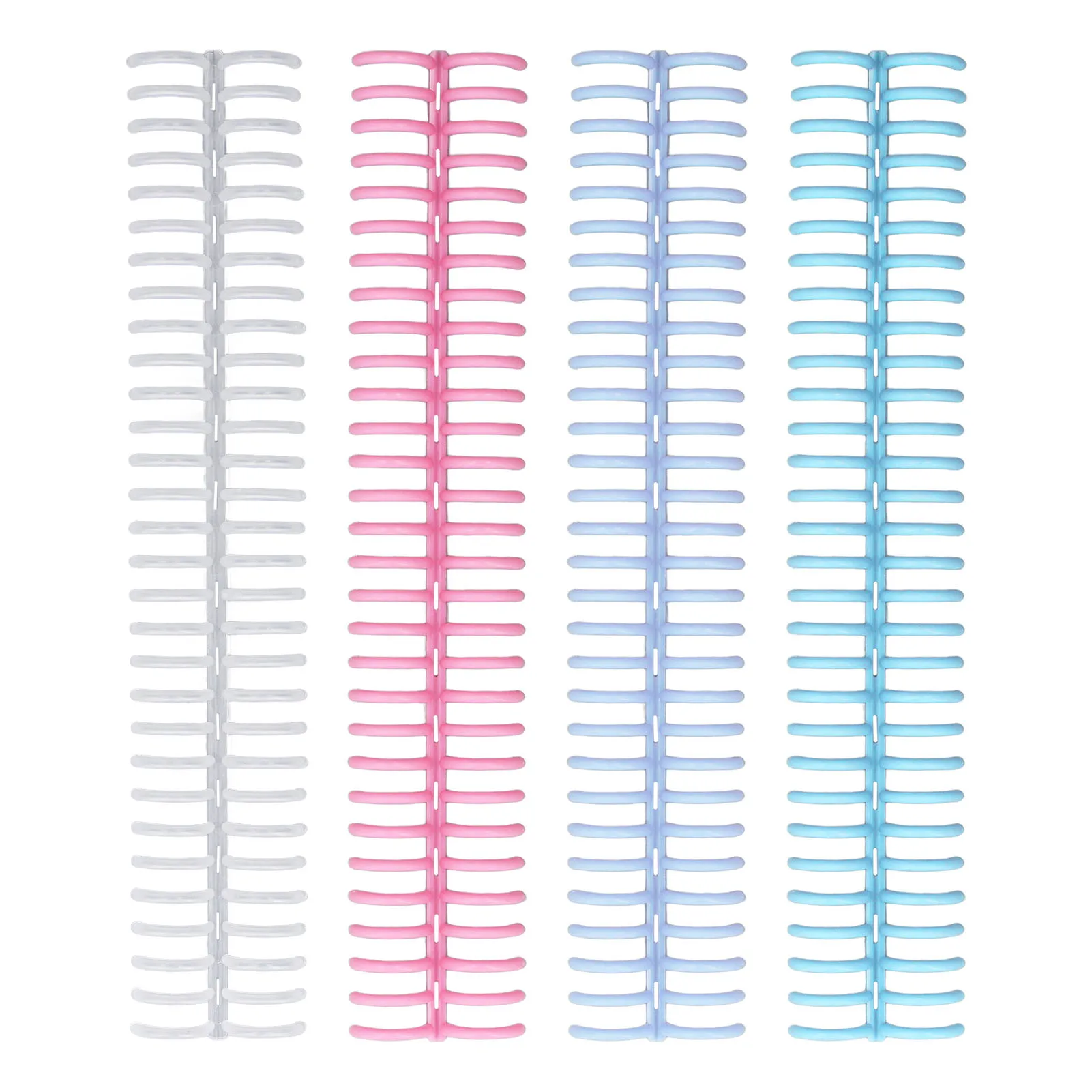 

10 шт. пластиковых переплетных гребней 19 мм, вместимость 30-150 листов, для бумаги формата А4, В5, 30 переплетных гребней