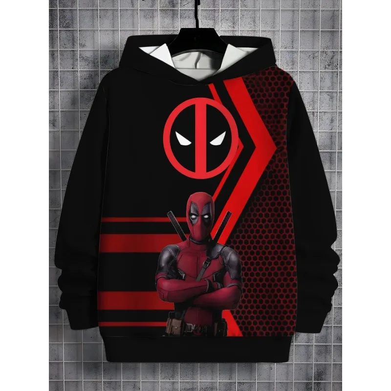 

3D Print MarvelS Deadpools All Seasons Children Casual Sweatshirt Cool Pullover Tops Unisex Clothes Boy Girl Hoodies
