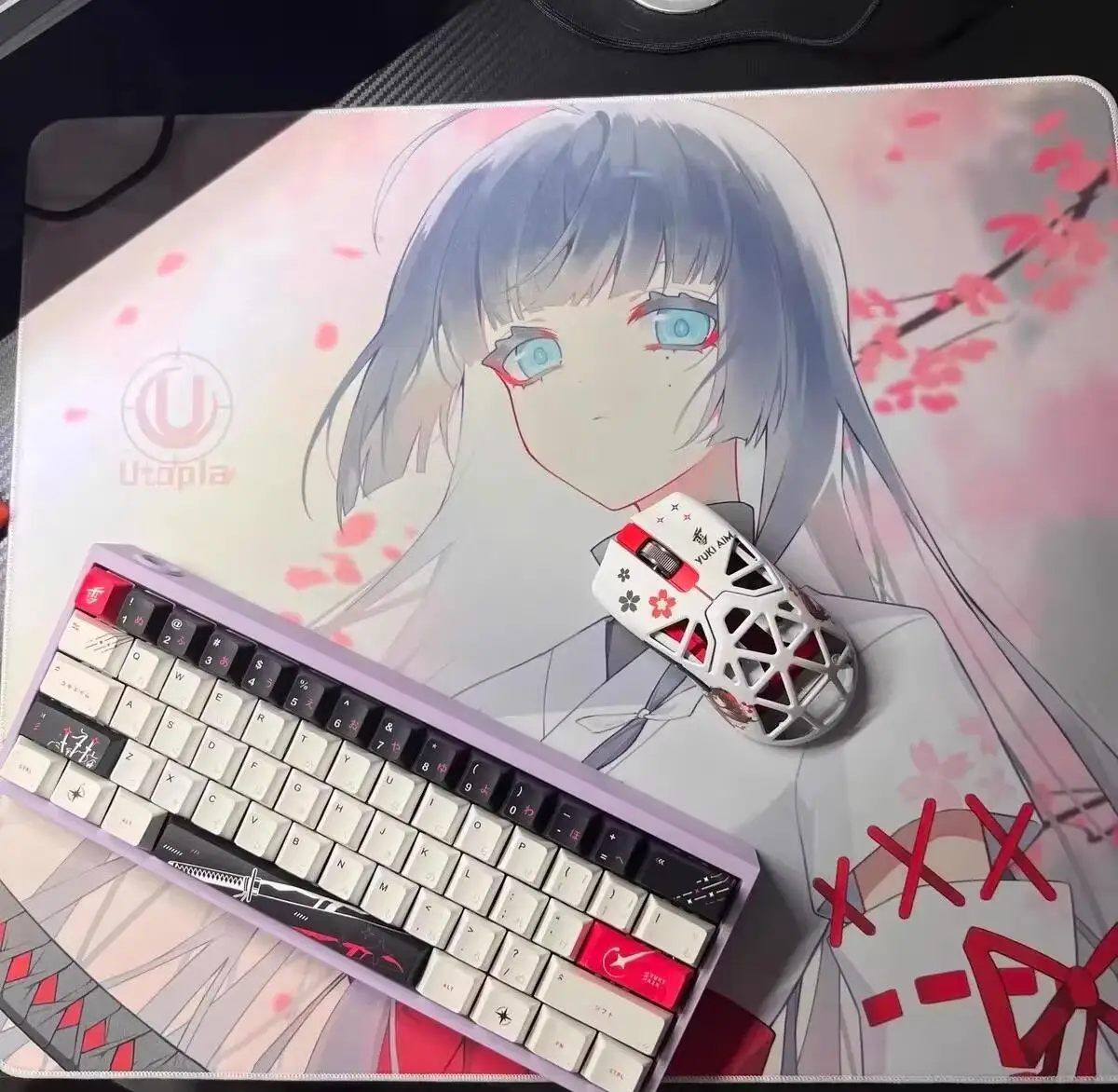 Imagem -03 - Yuki Aim Keycap Raízes Japonesas 125key Cereja Pbt Keycap Personalizado Anime Individuação Keycaps para Teclado Mecânico Presentes