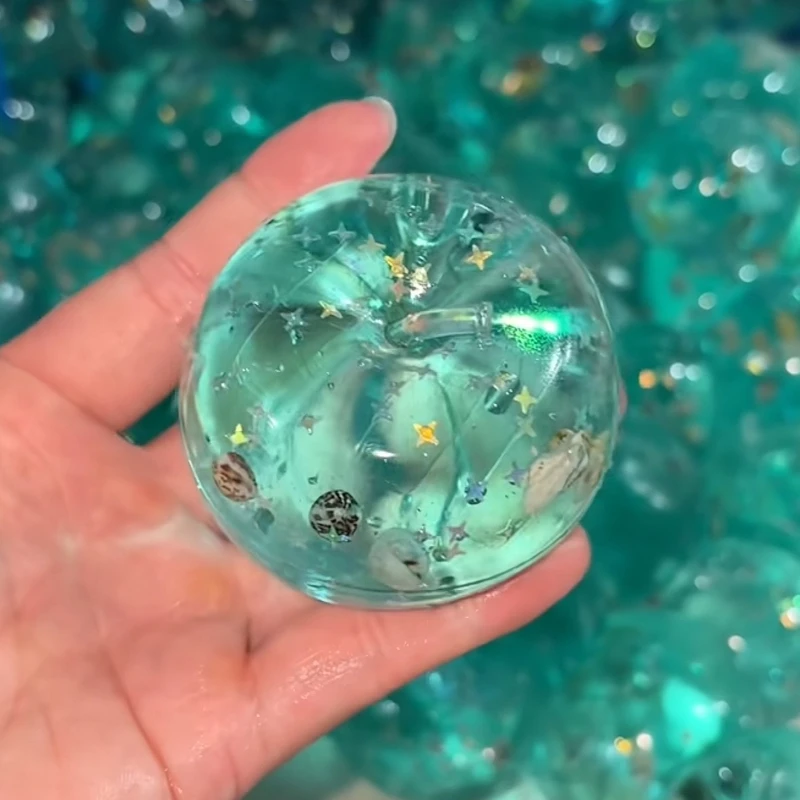 Soft Ocean Squishy Sensory Toy Pressure Relief Ball Maltose Fidget Squeeze Toy for Autism Stress Anxiety Relief image 2