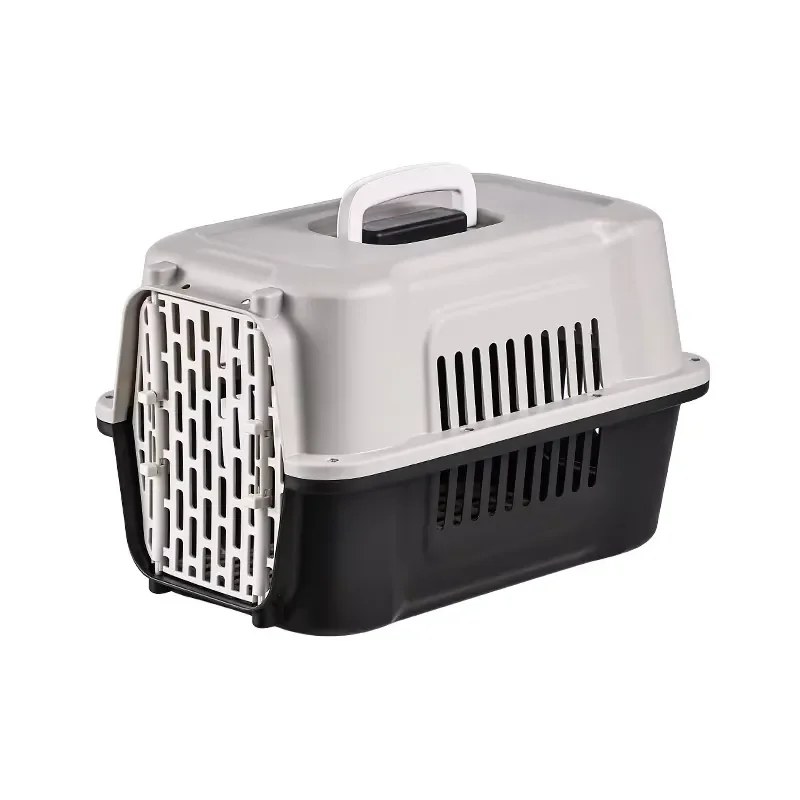 for  Luxury Large Small Animal Air Box Car Transport Crate Portable Outdoor Pet Travel Cage