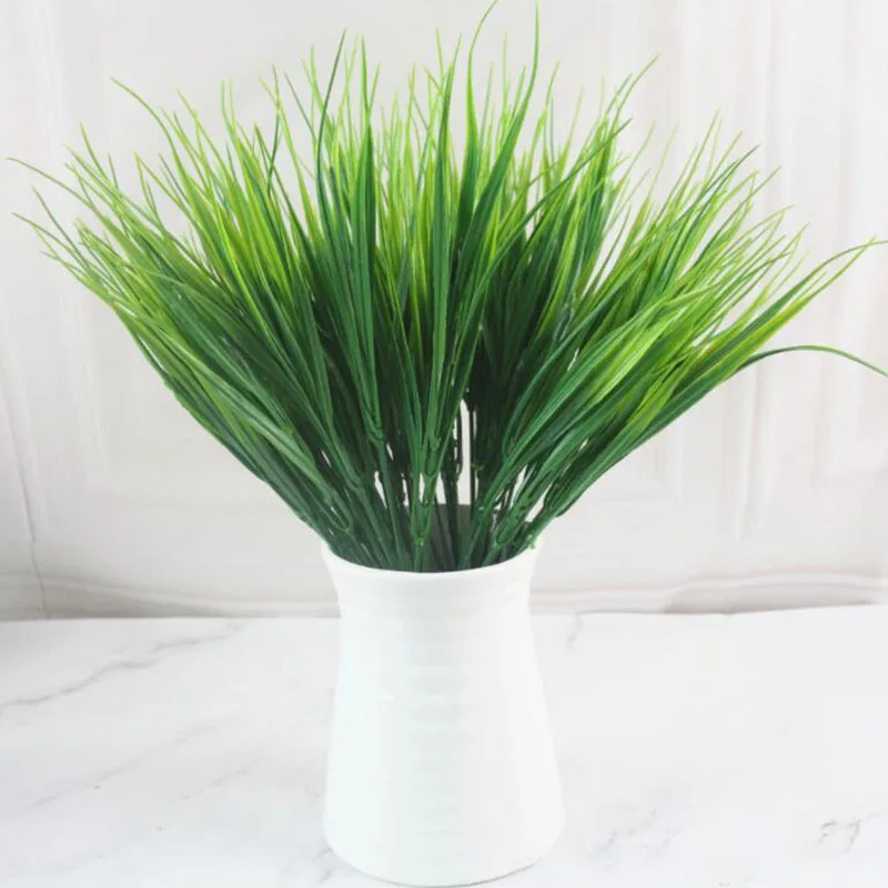 1pcs Green Grass Artificial Plants Plastic Flowers fake plantas artificiales Household Wedding Spring Summer home Decoration B3